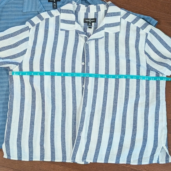 Target x Houston White - 2 Shirt Bundle - Striped Men's Casual Shirts - Picture 3 of 7